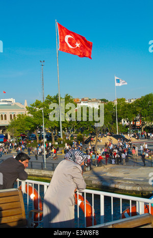 Kadiköy Hafen, asiatische Seite, Istanbul, Türkei, Eurasien Stockfoto