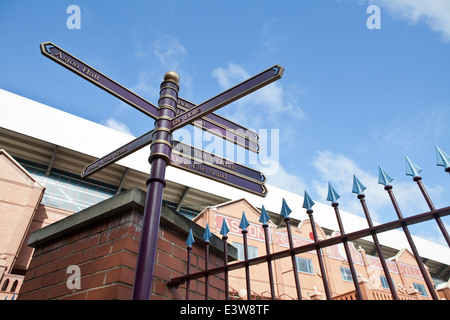 Aston Villa Football Club in Birmingham, Großbritannien Stockfoto