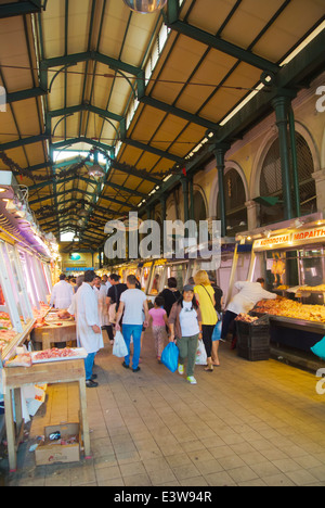 Kentriki Agora Zentralmarkt Hal, zentral-Athen, Griechenland, Europa Stockfoto