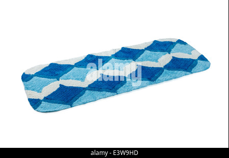 bunten Teppich isoliert auf weißem Hintergrund Stockfoto