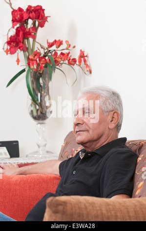 Porträt eines Mannes, 60 Jahre Stockfoto