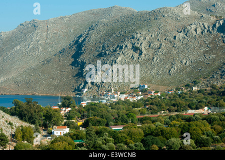 Griechenland, Symi, Bucht von Pedi Stockfoto