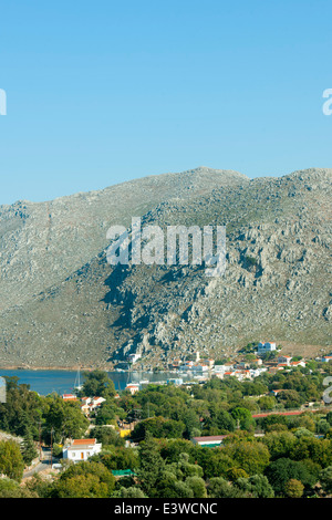 Griechenland, Symi, Bucht von Pedi Stockfoto