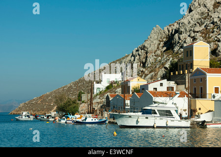 Griechenland, Symi, Bucht von Pedi Stockfoto