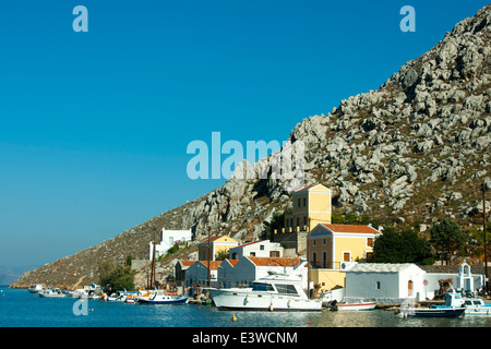 Griechenland, Symi, Bucht von Pedi Stockfoto