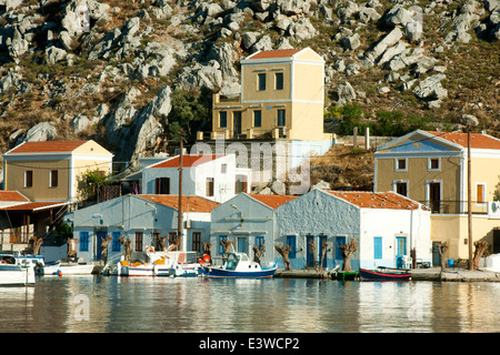 Griechenland, Symi, Bucht von Pedi Stockfoto