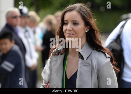 London, UK, 30. Juni 2014: Lauren Robson auf der Wimbledon-2014 in London besucht. Bildnachweis: Siehe Li/Alamy Live News Stockfoto