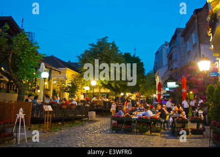 Skadarlija, Skadar Straße, ehemalige Böhmische Viertel, Belgrad, Serbien, Südosteuropa Stockfoto