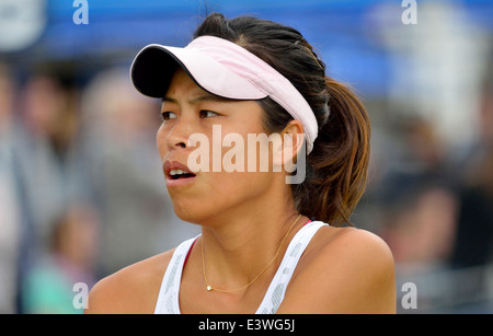 Hsieh Su-Wei (Taipei) spielen in Eastbourne, 2014 Stockfoto