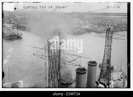 Kampf gegen oben von MAINE (LOC) Stockfoto