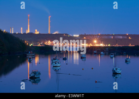 Valero Pembroke Raffinerie - Milford Haven, Wales, UK Stockfoto