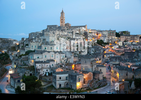 Ansicht von Matera, Basilikata, Italien, Europa Stockfoto