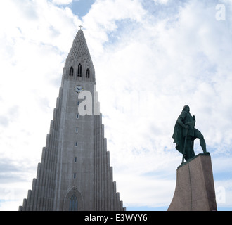 Hallgrimskirkja Kathedrale - Island-Reykjavik Stockfoto