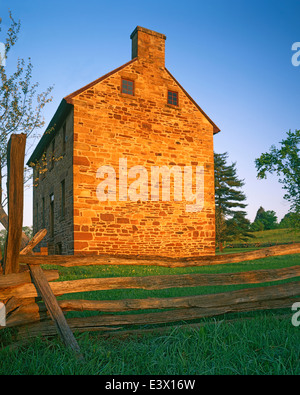 USA, Virginia, Manassas National Battlefield Park, das Steinhaus Stockfoto