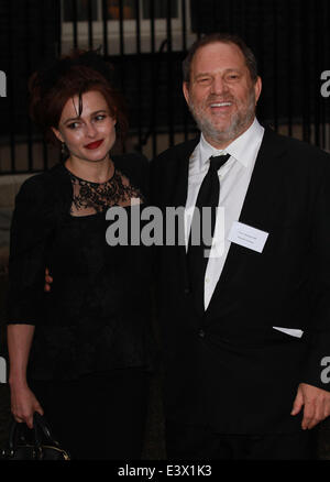 London, UK, 30. Juni 2014. Helena Bonham Carter und Harvey Weinstein besuchen die Best of Britain der Kreativwirtschaft Rezeption Stockfoto