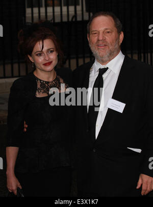 London, UK, 30. Juni 2014. Helena Bonham Carter und Harvey Weinstein besuchen die Best of Britain der Kreativwirtschaft Rezeption Stockfoto