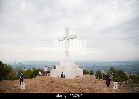 Cross, Cross Mountain, Medugorje, Bosnien und Herzegowina, Europa Stockfoto