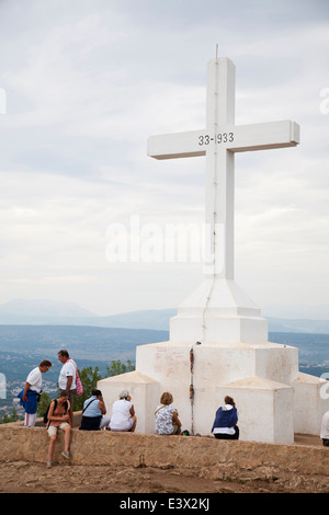 Cross, Cross Mountain, Medugorje, Bosnien und Herzegowina, Europa Stockfoto