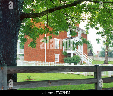 USA, Virginia, Appomattox Court House N.H.P., Website der Robert E. Lees Hingabe an Ulysses S. Grant, The Mclean House Stockfoto