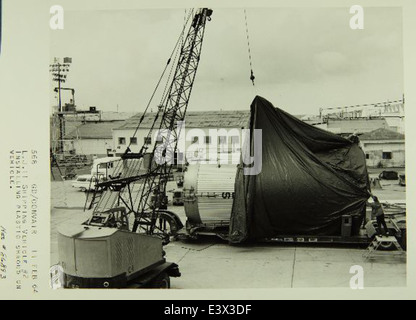 Dieses Bild zeigt den Convair/General Dynamics Atlas Lifting Body, bekannt als Little Joe II. Es war ein experimentelles Flugzeug, das für Raumflugversuche entwickelt wurde und zur Entwicklung der Weltraumforschungstechnologie beitrug. Stockfoto