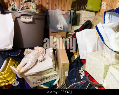 Unordentlichen Wohn- Hamsterer' home, USA Stockfoto