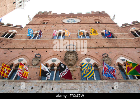 die Traetta. Palio von Siena, Rathaus, Siena, Toskana, Italien, Europa Stockfoto