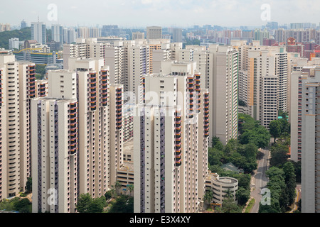 Singapur typische Wohnung Eigentumswohnung Wohnungen in geplante Nachbarschaft Community Stockfoto