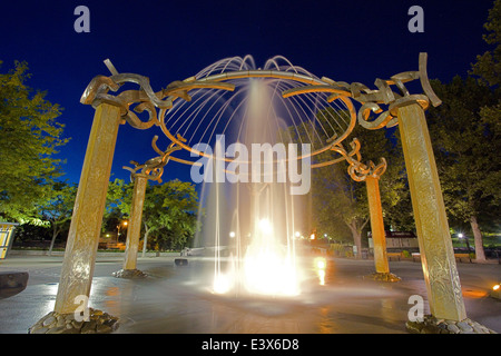 USA, Washington, Spokane, Riverfront Park, Rotary-Brunnen Stockfoto