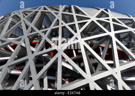 Peking Nationalstadion Bird Nest Stockfoto