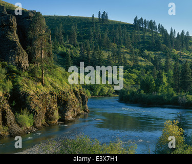 USA, Washington, Cle Elum River Stockfoto