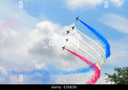 Goodwood Festival Of Speed 27. Juni 2014 rote Pfeile Display Team Stockfoto