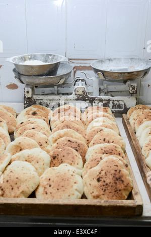 Frisch gebackene handgemachte Pita-Brot Stockfoto