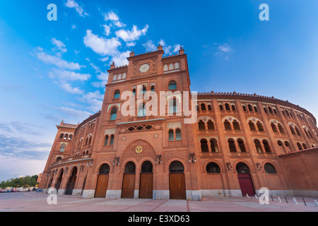 Stierkampfarena in Madrid, Las Ventas, Spanien. Stockfoto