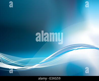 Zusammenfassung Hintergrund der subtilen Blues und feine Linien Stock Vektor