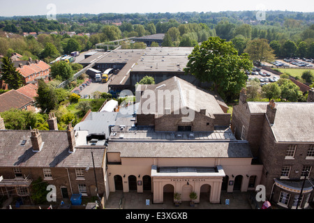 UK England, Bury St Edmunds, Suffolk Luftaufnahme des Theatre Royal Stockfoto