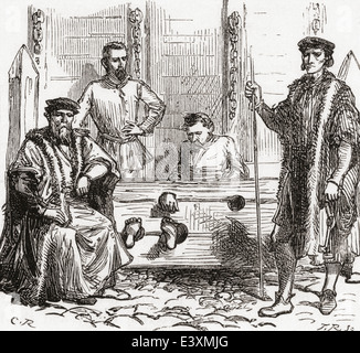 Bestrafung der Bestände. Stockfoto