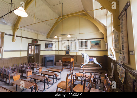 Neu erstellte Schulklasse im Beamish lebendigen Freilichtmuseum Stockfoto