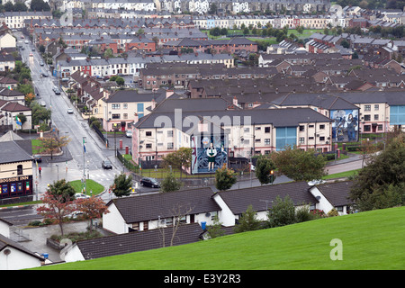 Die Bogside-Viertel in Derry, Nordirland Stockfoto