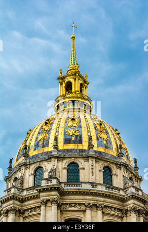 L ' Hotel national des Invalides ist ein Komplex von Gebäuden mit Museen und Denkmäler, sowie ein Krankenhaus und ein Ruhestand Stockfoto