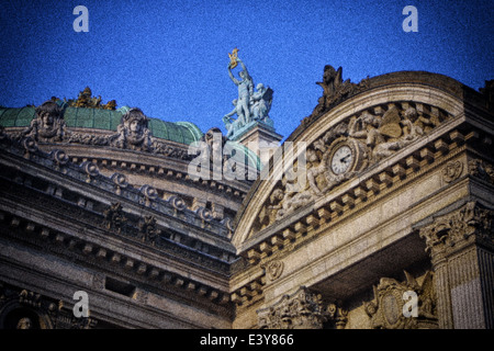 Paris ist ein Synonym für Schönheit, Kultur und einen eigenen Stil, der in seiner Menschen, Geschäfte und Gebäude zu sehen ist Stockfoto