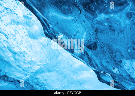 Erstaunliche Eishöhle im Vatnajökull, Europas größtem Gletscher Stockfoto