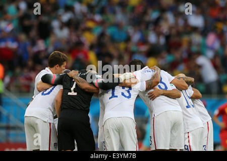 Salvador da Bahia, Brasilien. 1. Juli 2014. Fußball / Fußball: Brasilien WM 2014 rund 16 Spiel Usa gegen Belgien-Weltmeisterschaft Brasilien 2014: (Foto: Marco Iacobucci/Alamy Live News) Stockfoto