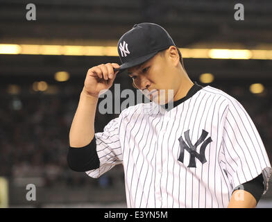 die Bronx, NY, USA. 28. Juni 2014. Masahiro Tanaka (Yankees), 28. Juni 2014 - MLB: Masahiro Tanaka von der New York Yankees während der Major League Baseball Spiel gegen die Boston Red Sox im Yankee Stadium in der Bronx, NY, USA. © AFLO/Alamy Live-Nachrichten Stockfoto