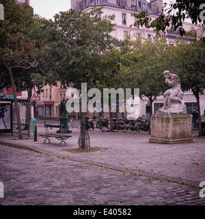 Rue JP Timbaud im 11e Arrondissement von Paris Stockfoto