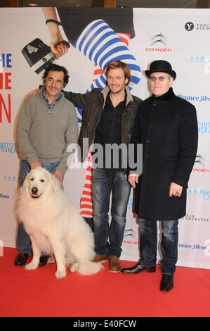 Premiere von Belle & Sebastian als Teil der Französischen Filmwoche im Cinema Paris Featuring: Nicolas Vanier, Tchéky Karyo, Andreas Pietschmann, Belle wo: Berlin, Deutschland bei: 9. Dezember 2013 Stockfoto