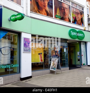 Ein Zweig der Specsavers Nottingham England UK Stockfoto