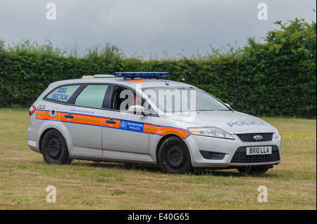 Ein Ford Mondeo Polizeihund Abschnitt Fahrzeug Polizeihund Ausbildungsstätte, Keston, Kent, England, Großbritannien Stockfoto