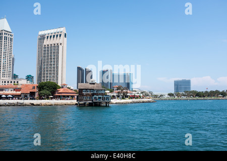 Pier Cafe, Seaport Village, San Diego, Kalifornien, USA Stockfoto