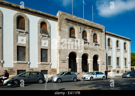 Griechenland, Dodekanes, Rhodos, Rhodos-Stadt, Neustadt, Bank of Greece Stockfoto