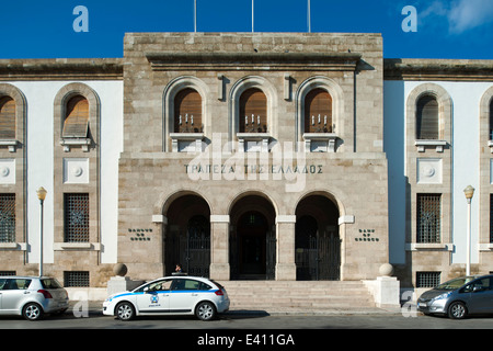 Griechenland, Dodekanes, Rhodos, Rhodos-Stadt, Neustadt, Bank of Greece Stockfoto